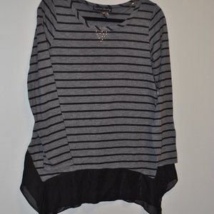 French Laundry striped Womens Top